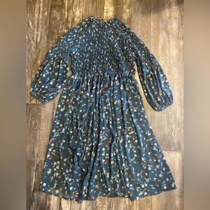 Floral Blue Women's Dress
